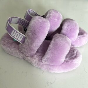 New UGG purple Fuzzy Slippers